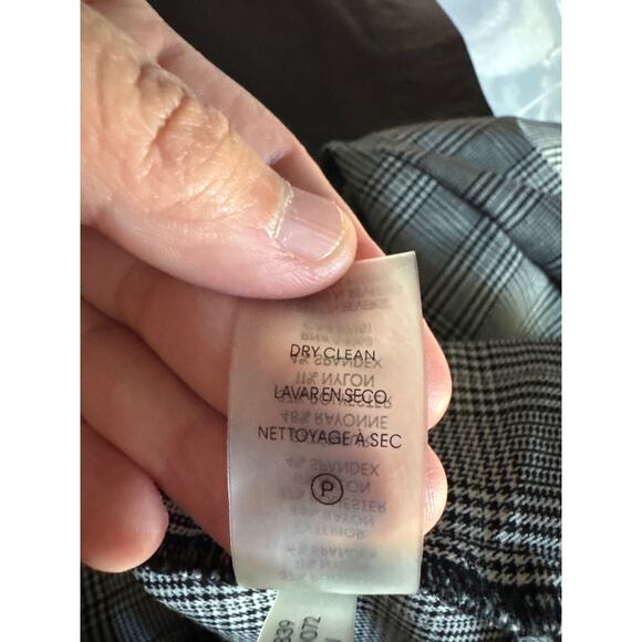 Calvin Klein Womens Plaid Dress Pant slim fit through hips size 6 - Picture 5 of 7